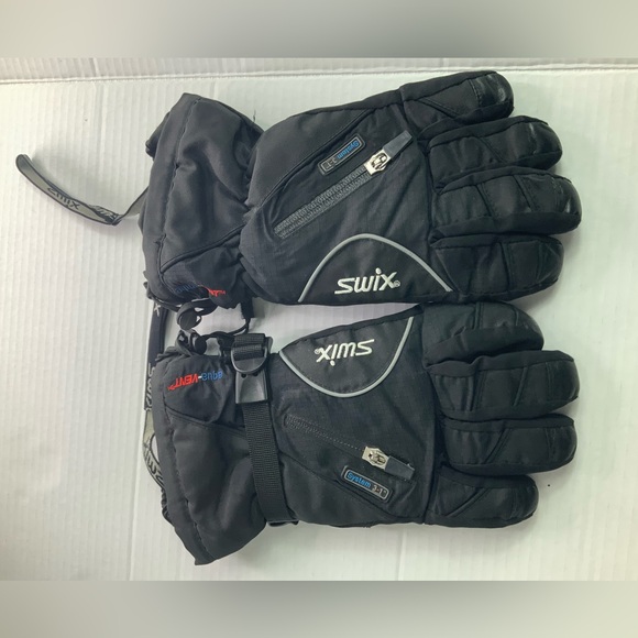 Swix System 3-in-1 Aqua-Vent Waterproof Ski Gloves - Black - Men’s - Picture 1 of 7